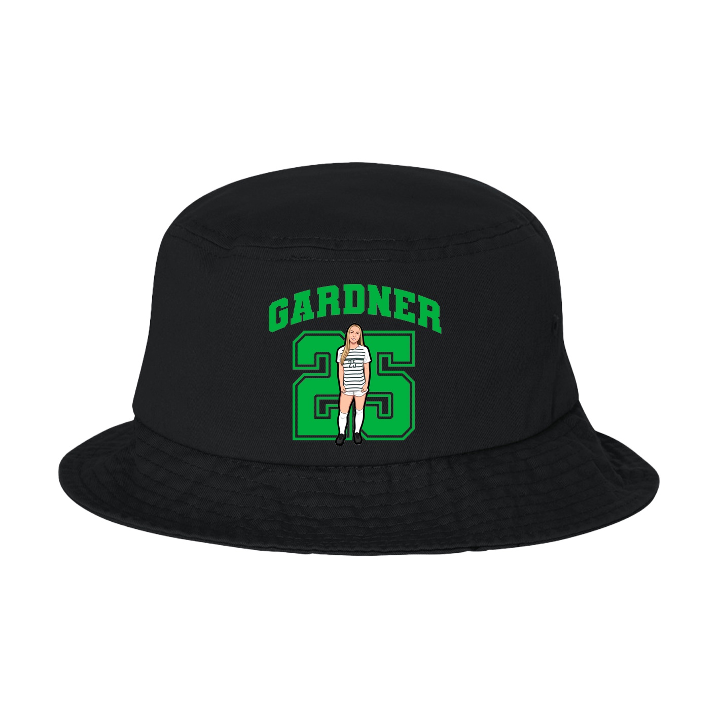 Bucket Cap — Number in Black