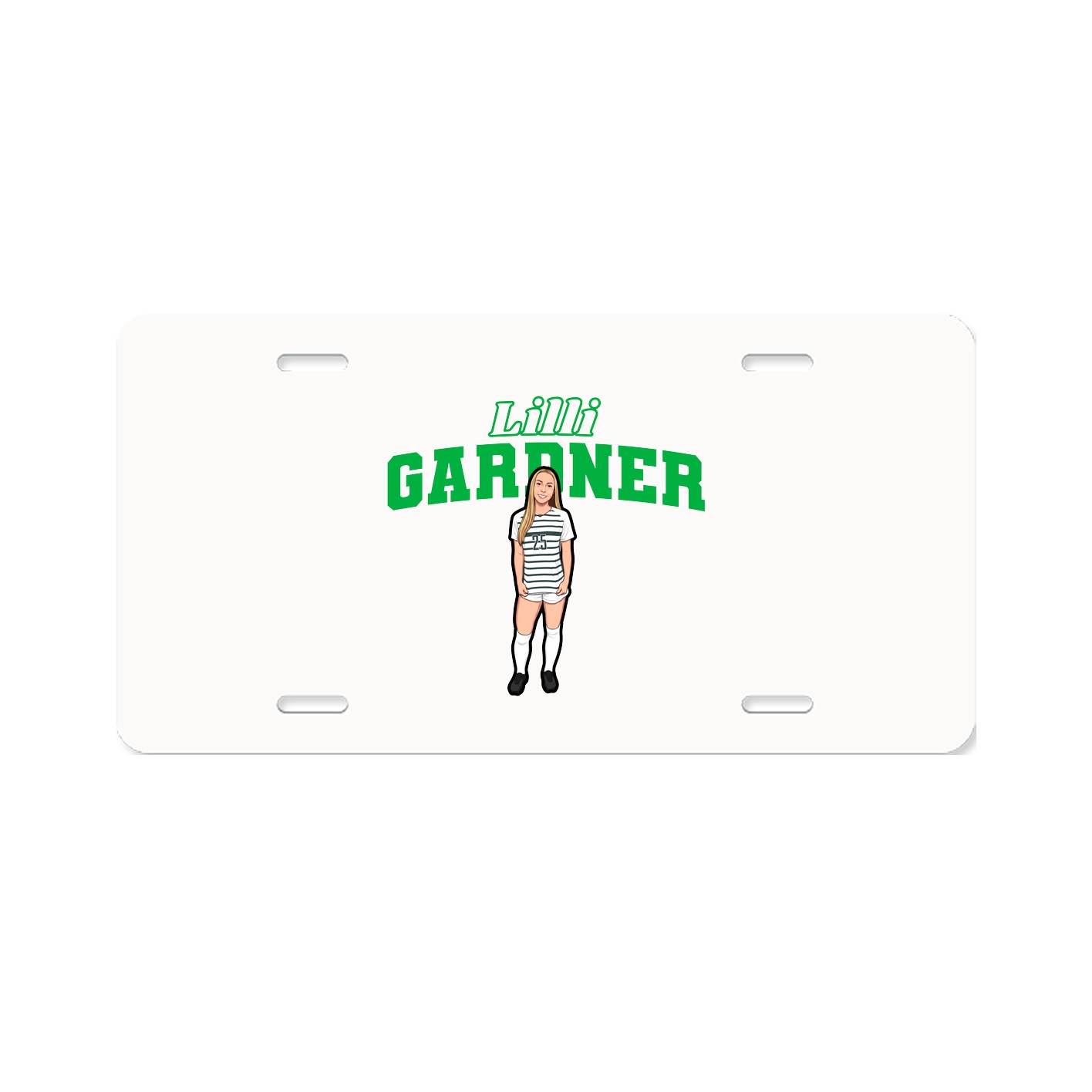 License Plate — Name Arch in Classic