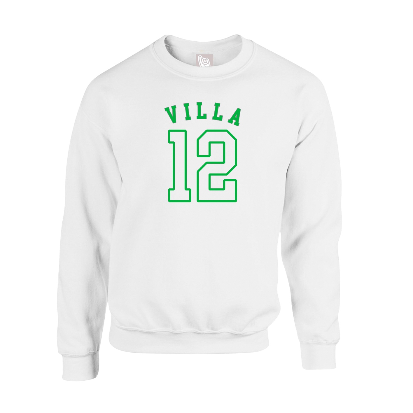 Fleece Crew — Shirsey Arch in White