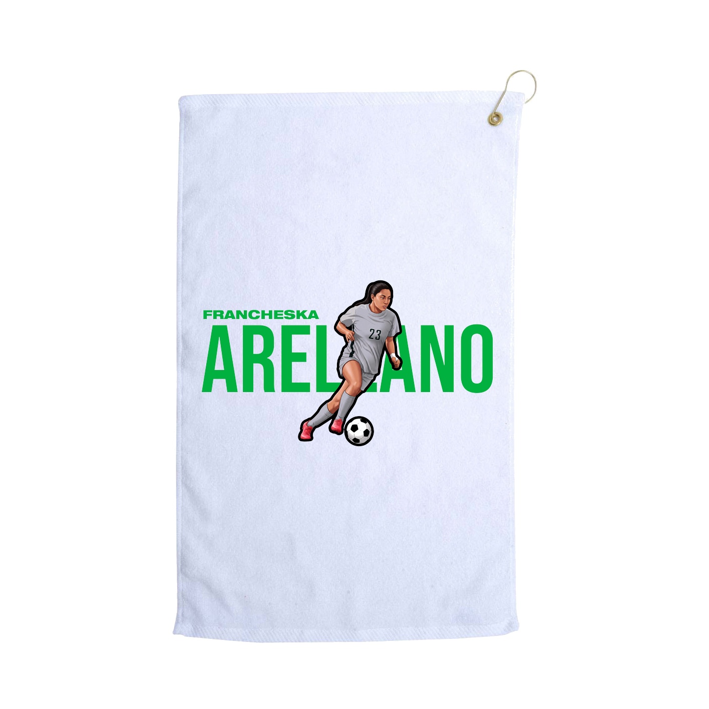 Golf Towel — Player Name in White