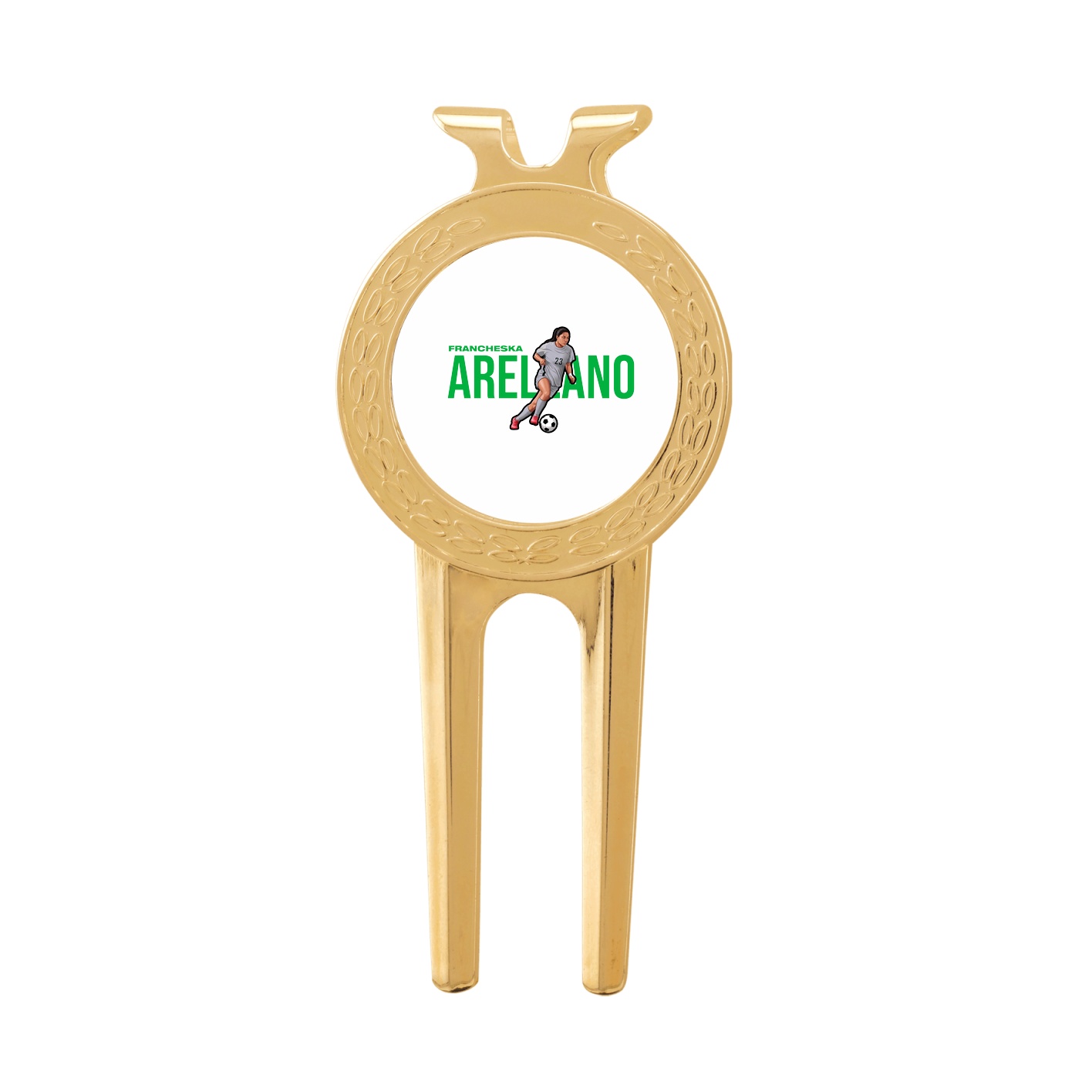 Divot Tool with Ball Marker — Player Name in Classic