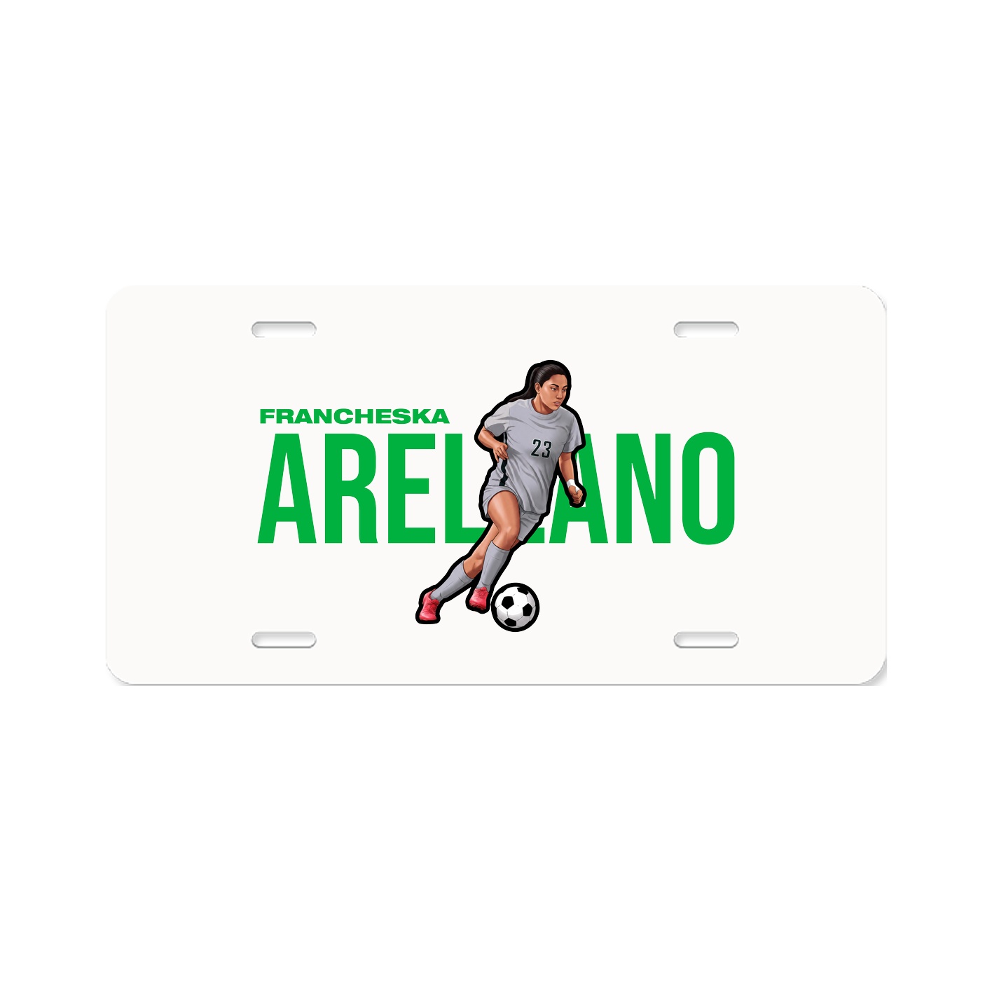 License Plate — Player Name in Classic