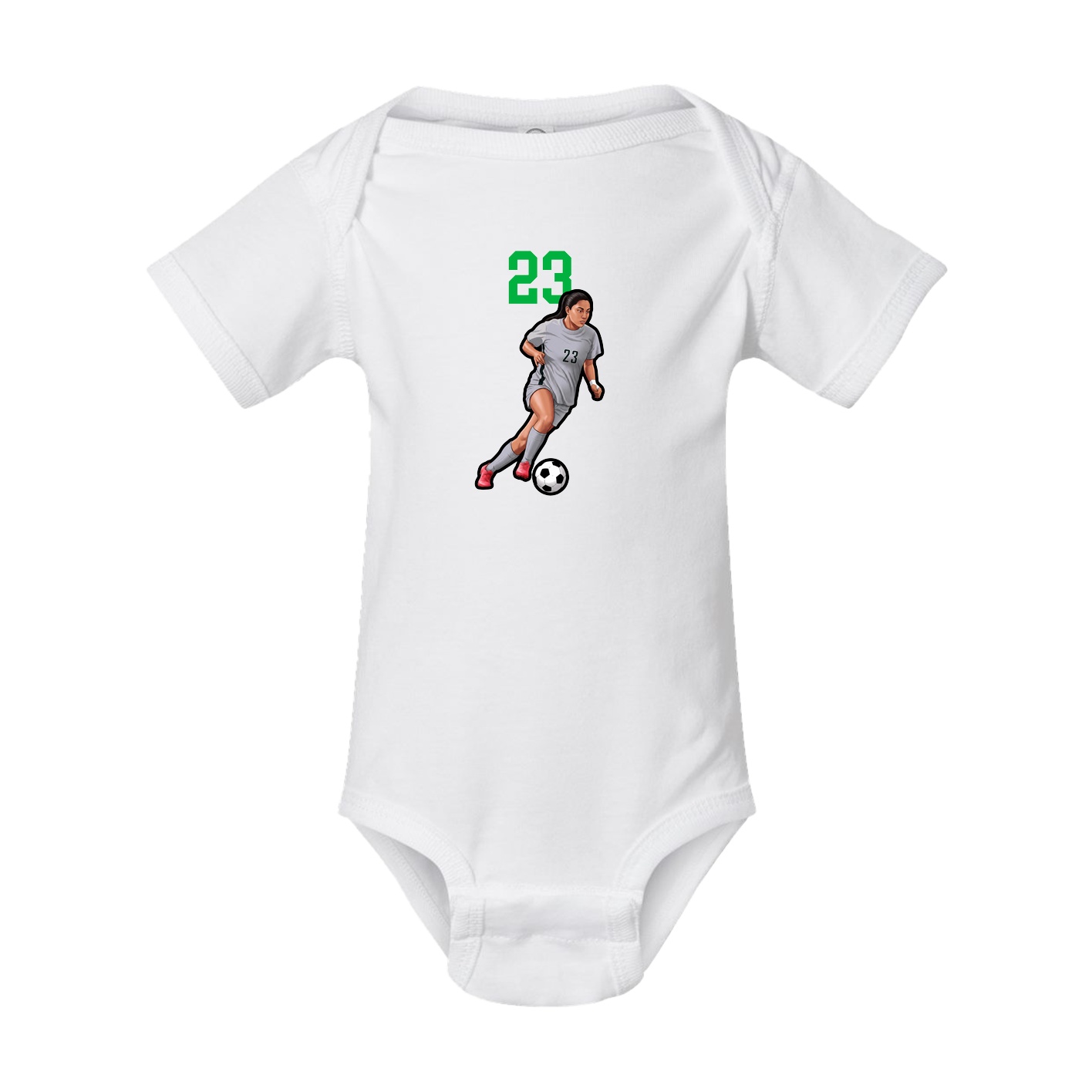 Baby Onesie — Number Top in White