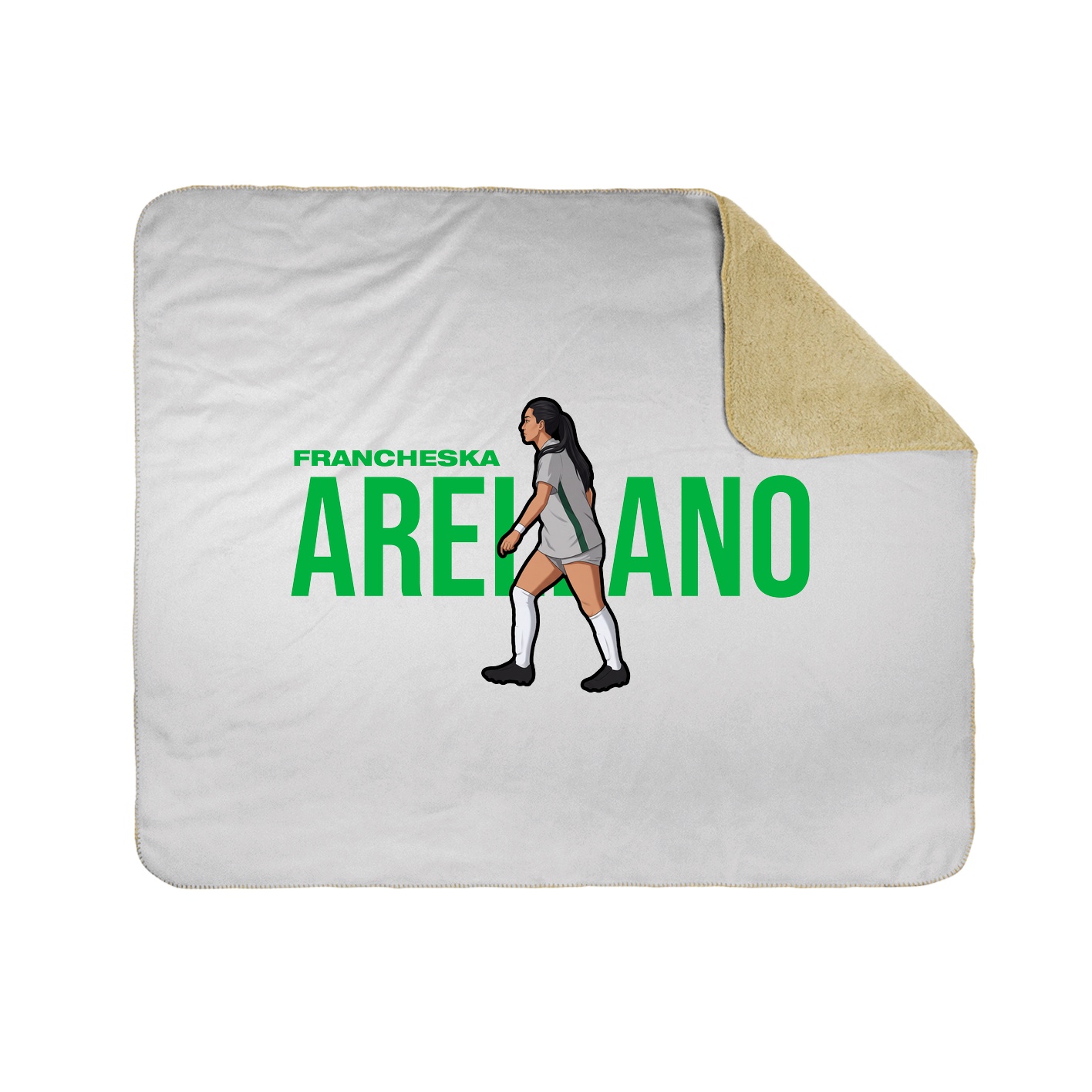 Throw Blanket — Player Name in White