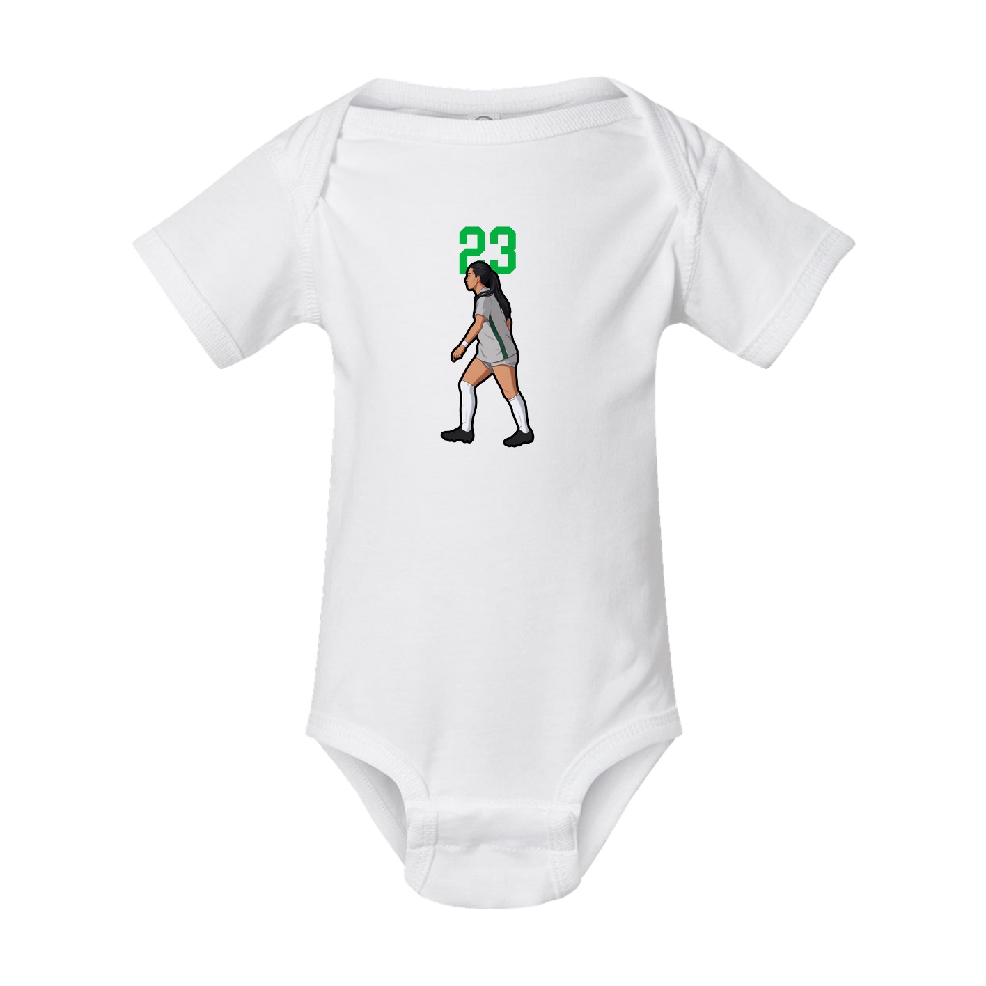 Baby Onesie — Number Top in White