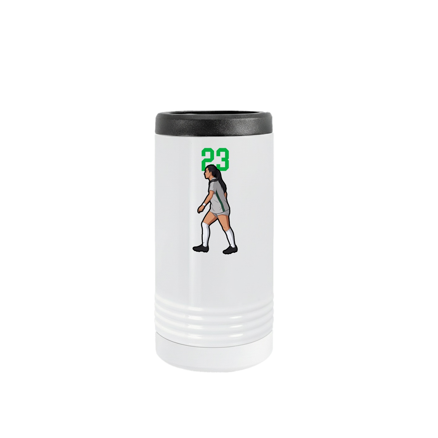 Slim Beverage Holder — Number Top in White
