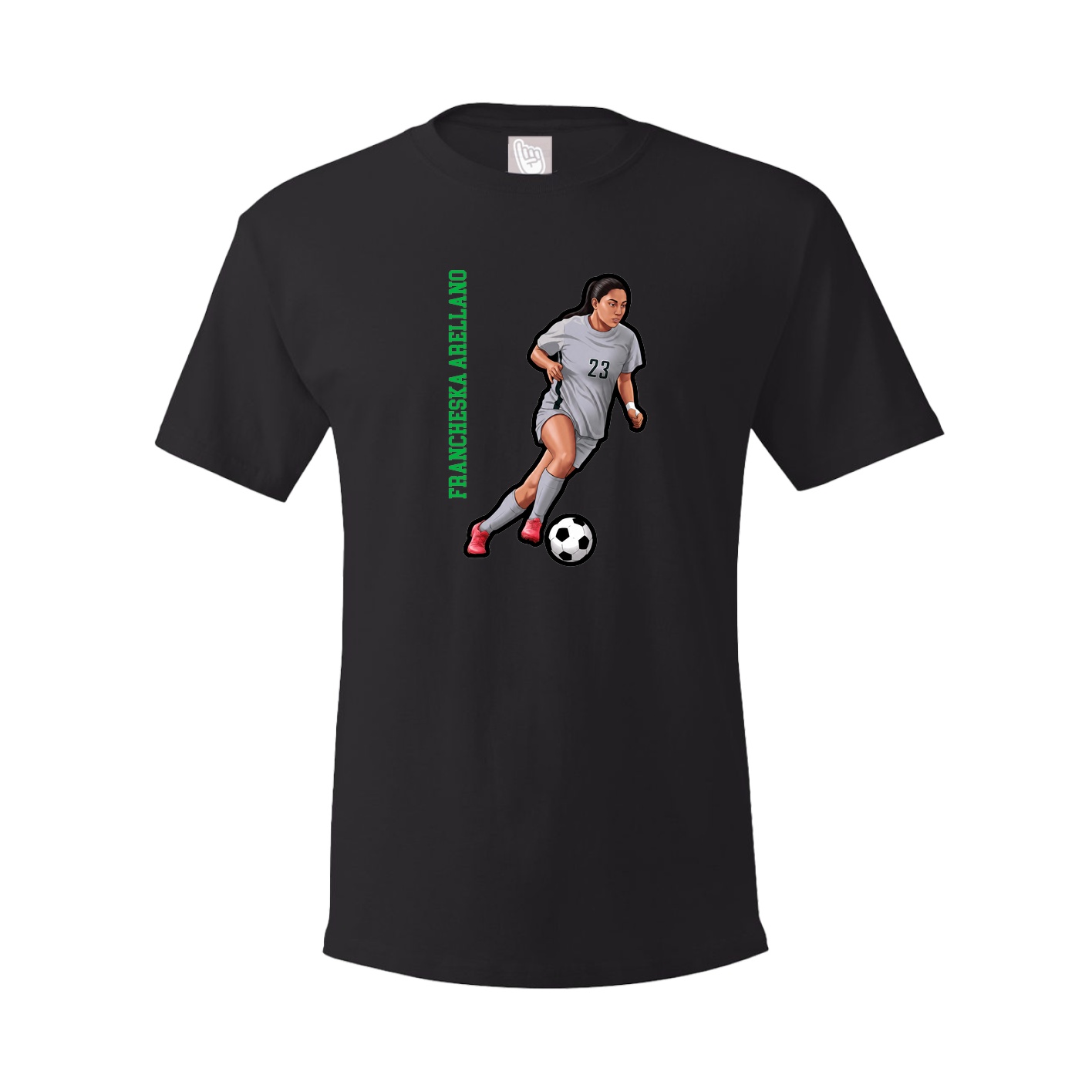 Tee — Name Vertical in Black