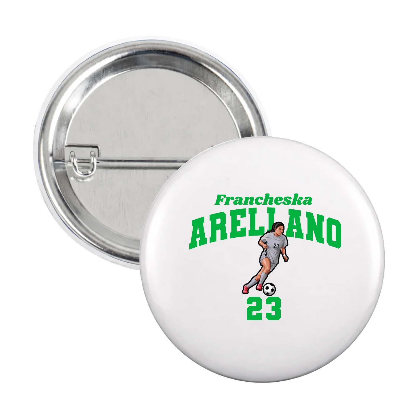 Game Day Button — Signature Arch in White