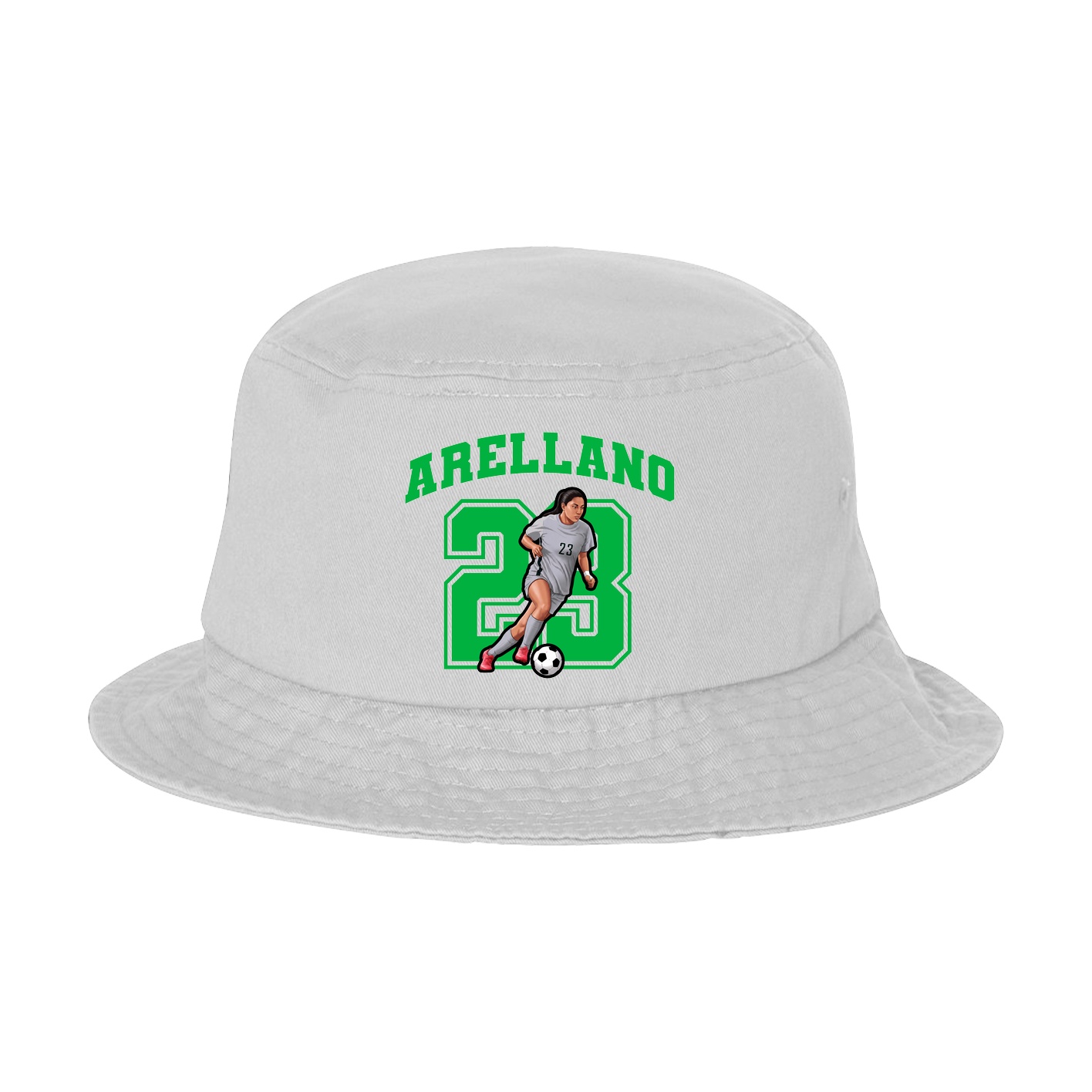 Bucket Cap — Number in White