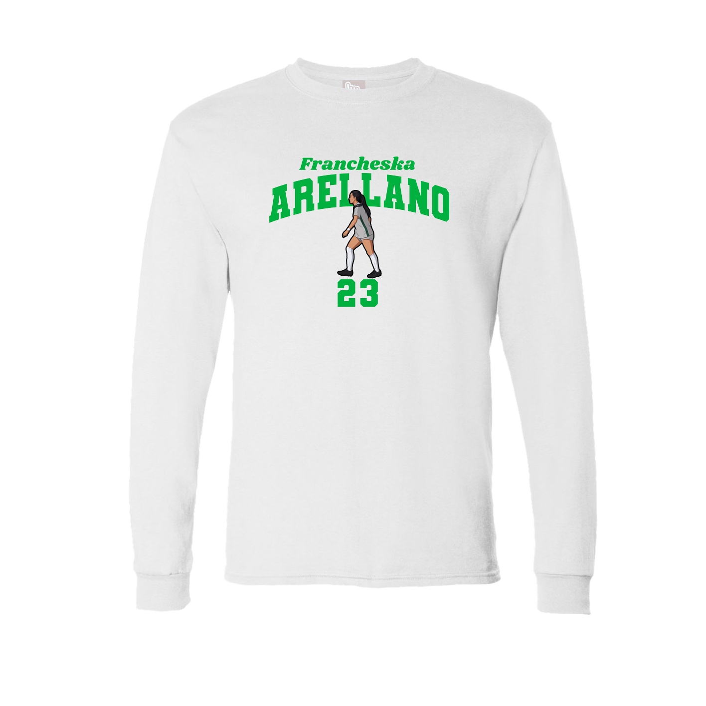 Long Sleeve Tee — Signature Arch in White