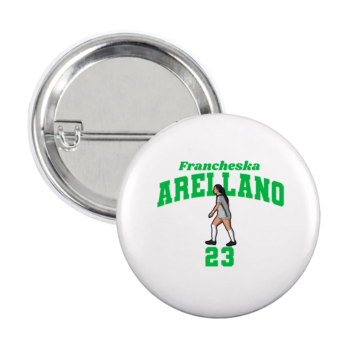 Game Day Button — Signature Arch in White