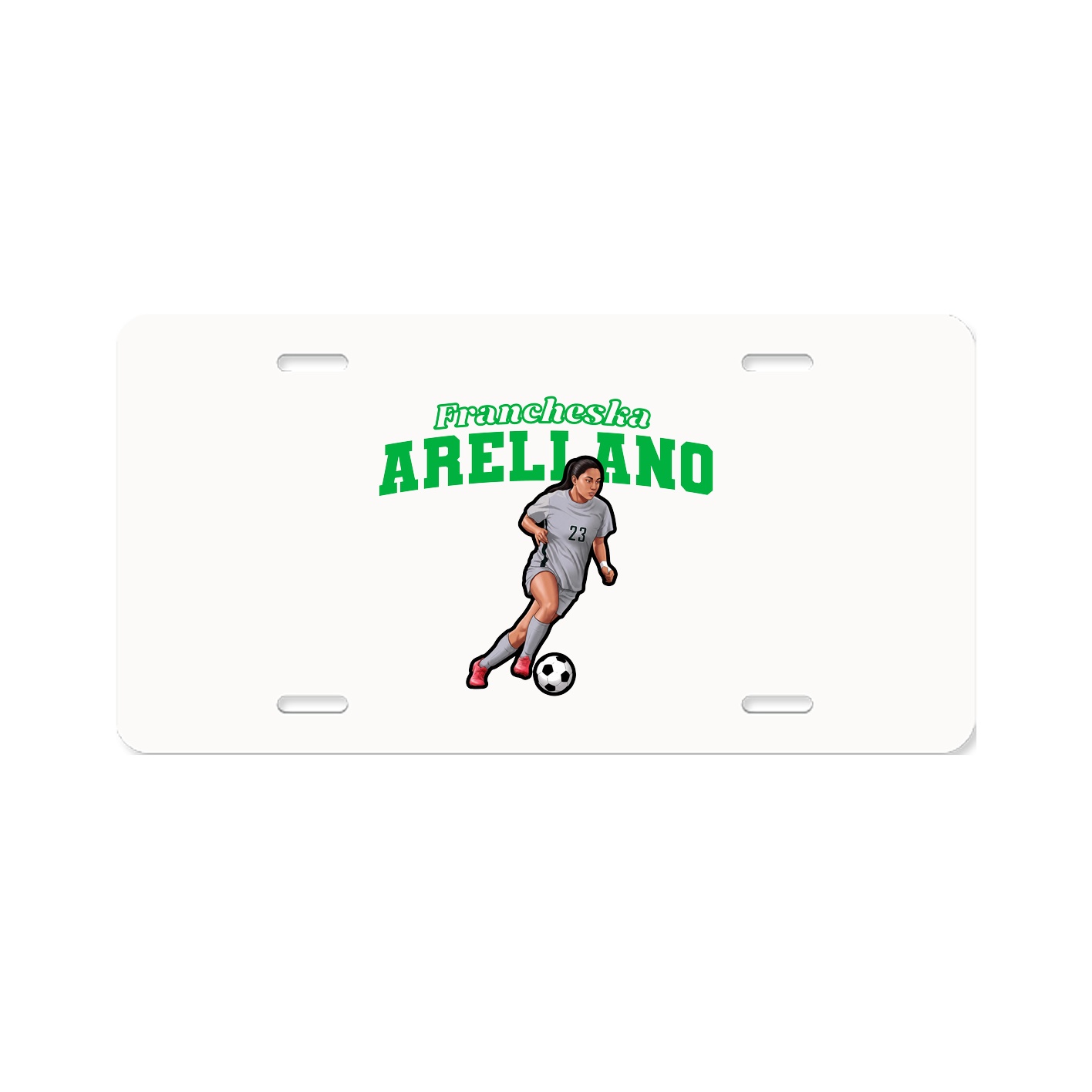 License Plate — Name Arch in Classic