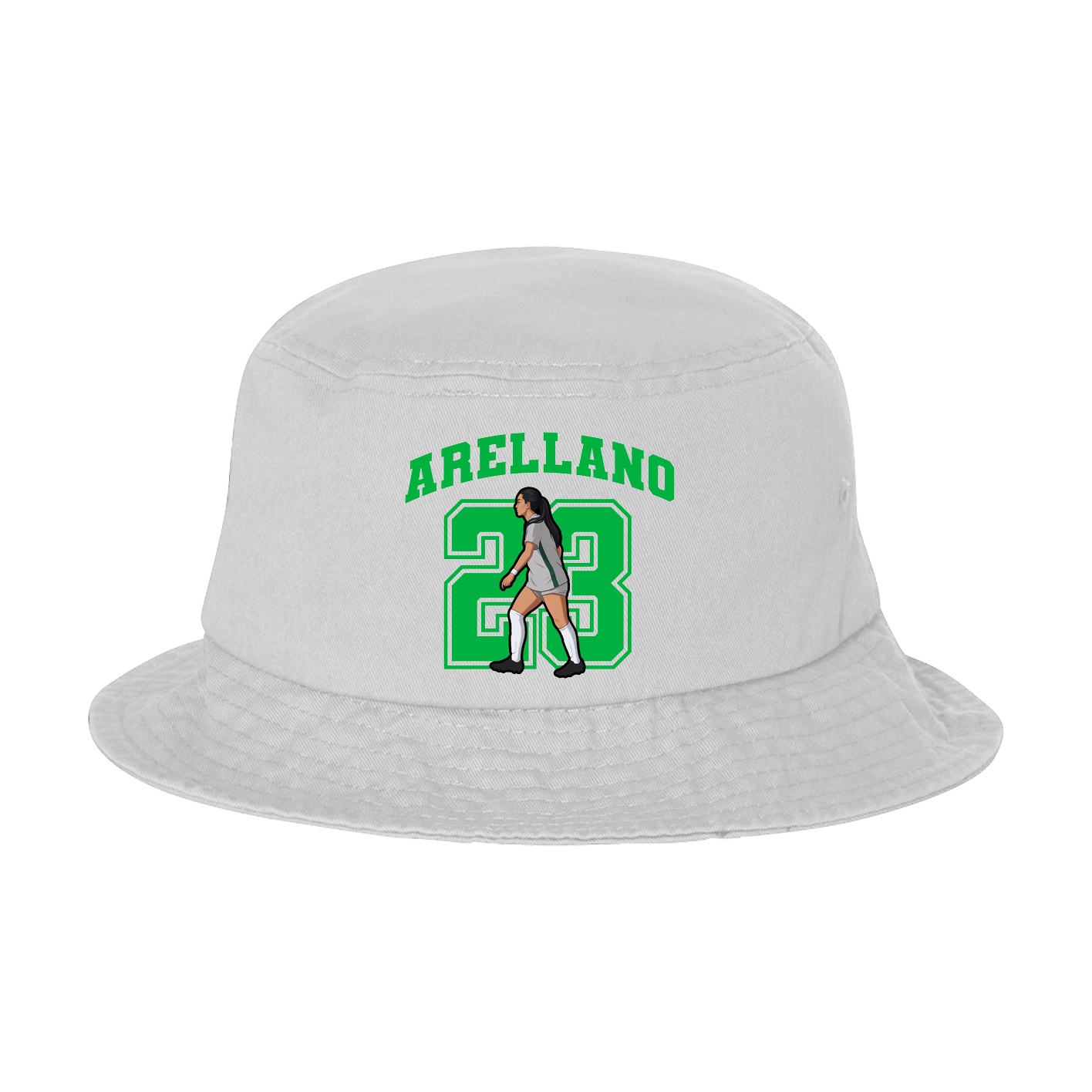 Bucket Cap — Number in White