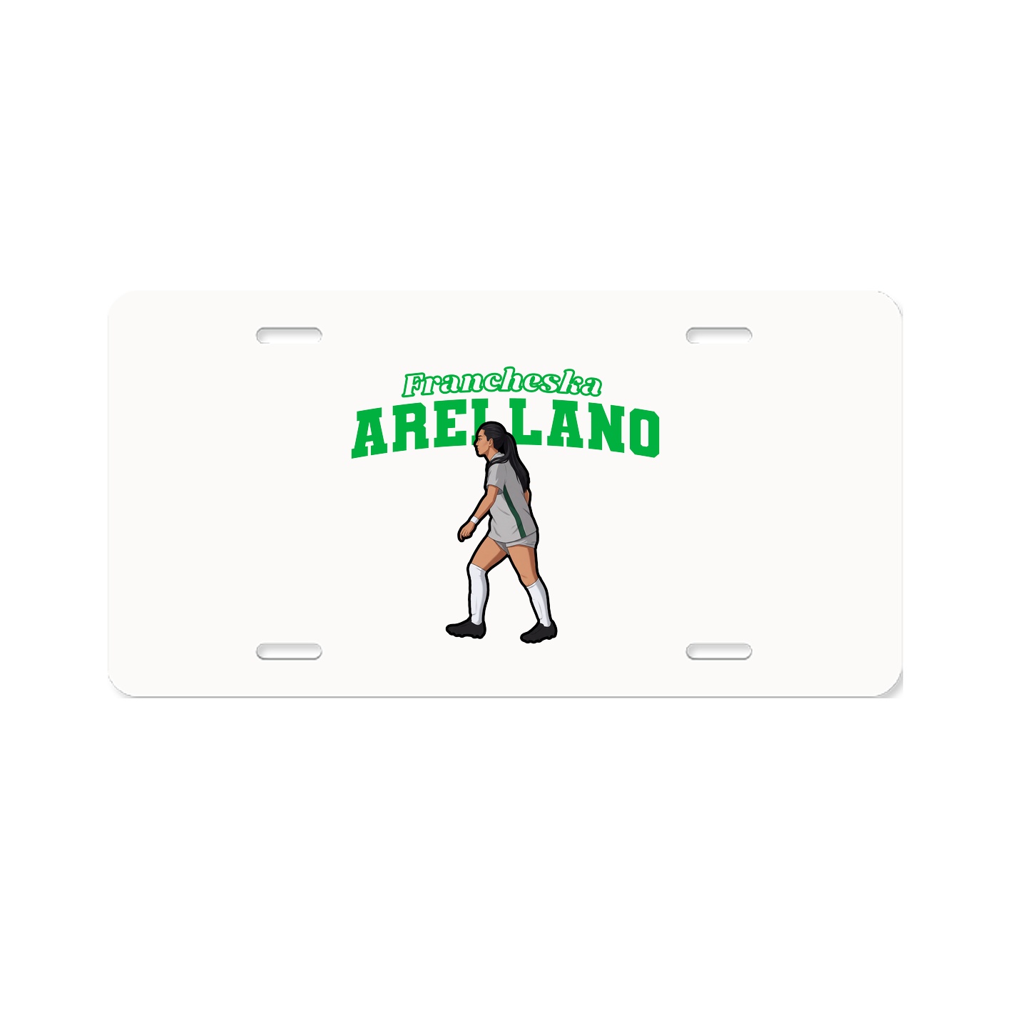 License Plate — Name Arch in Classic