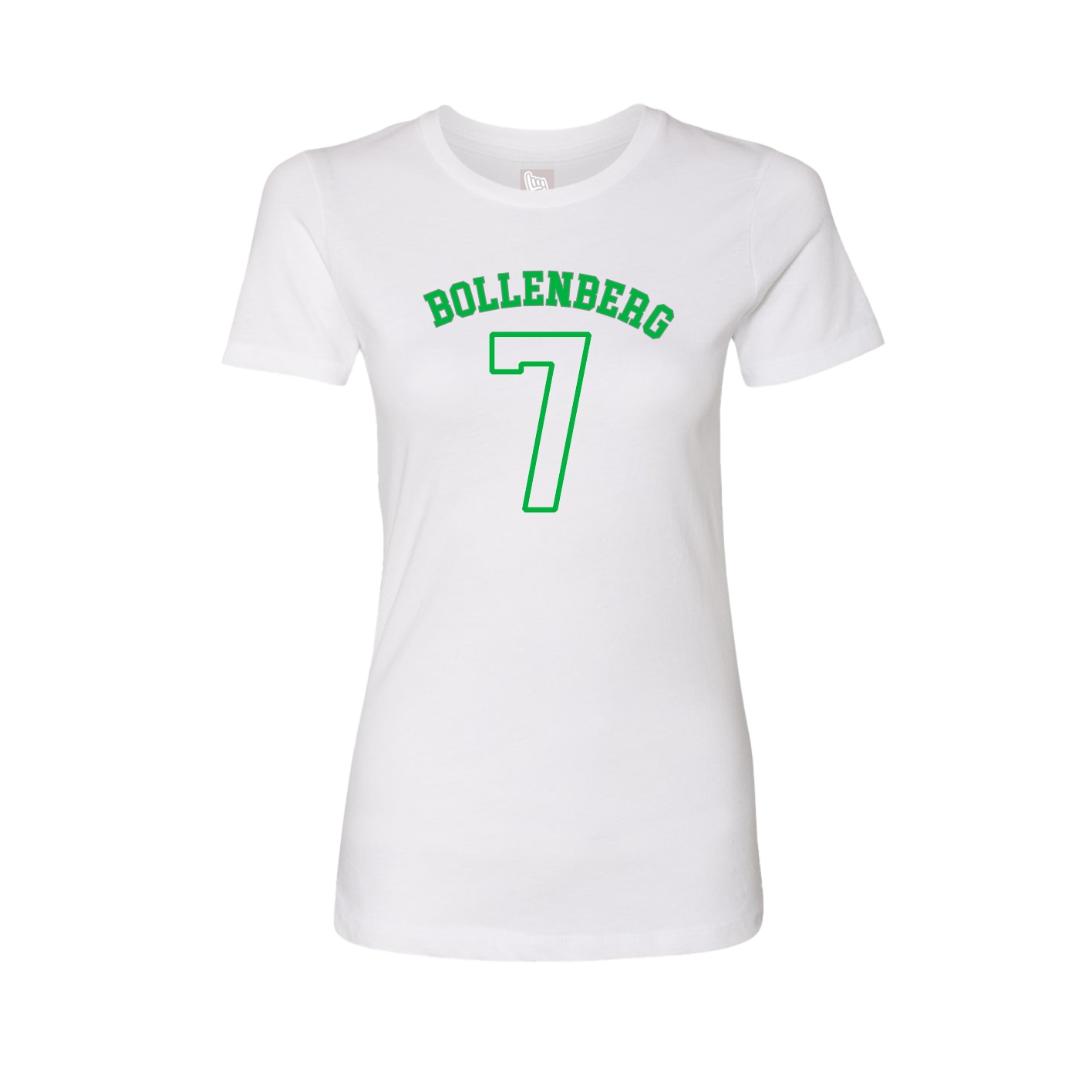 Fitted Women's Tee — Shirsey Arch in White