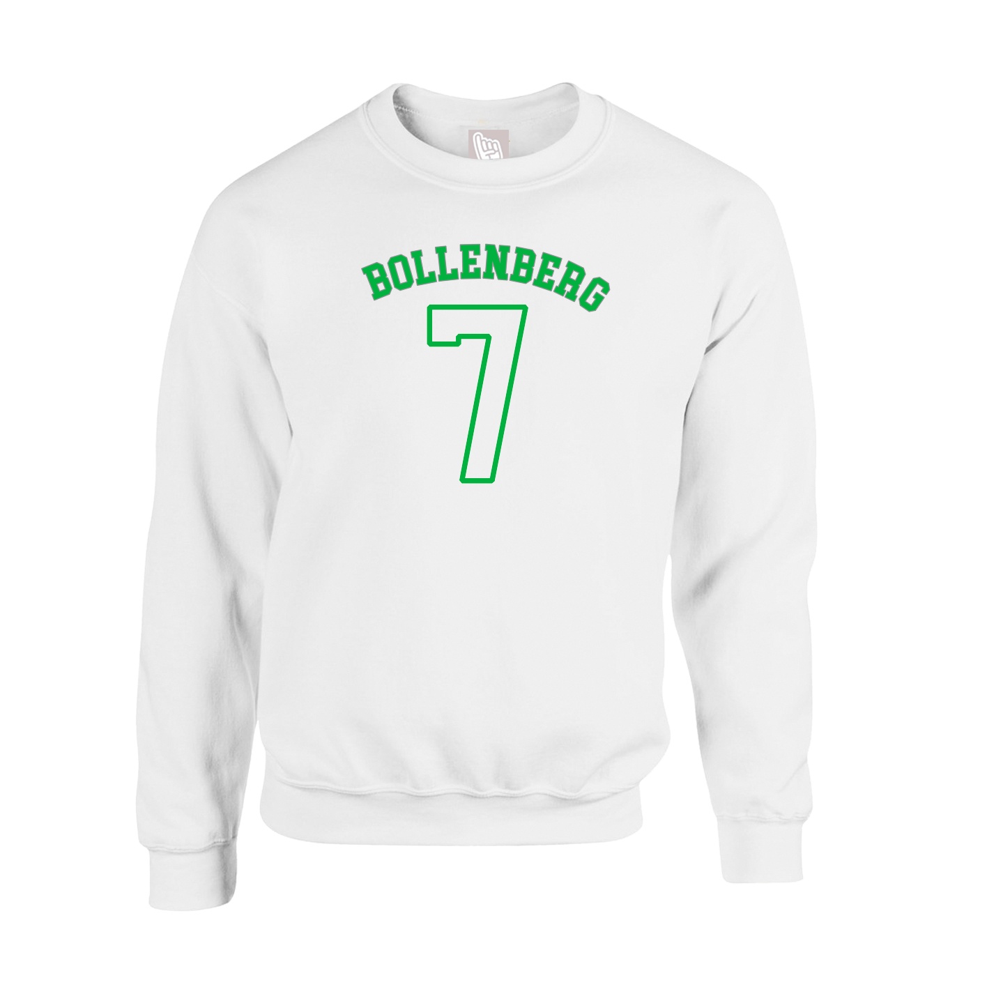Fleece Crew — Shirsey Arch in White