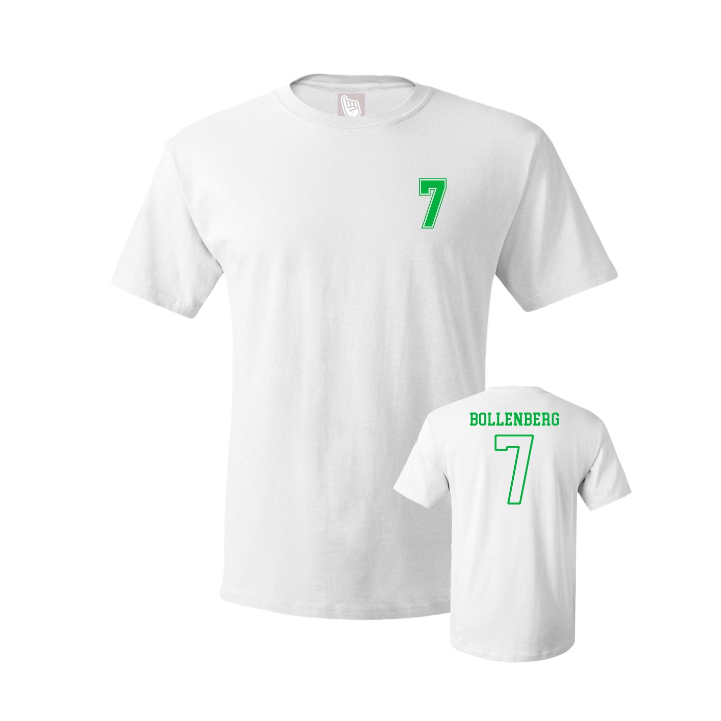 Youth Tee — Chest Back in White