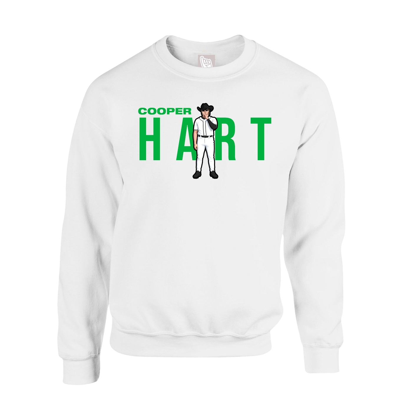 Fleece Crew — Player Name in White