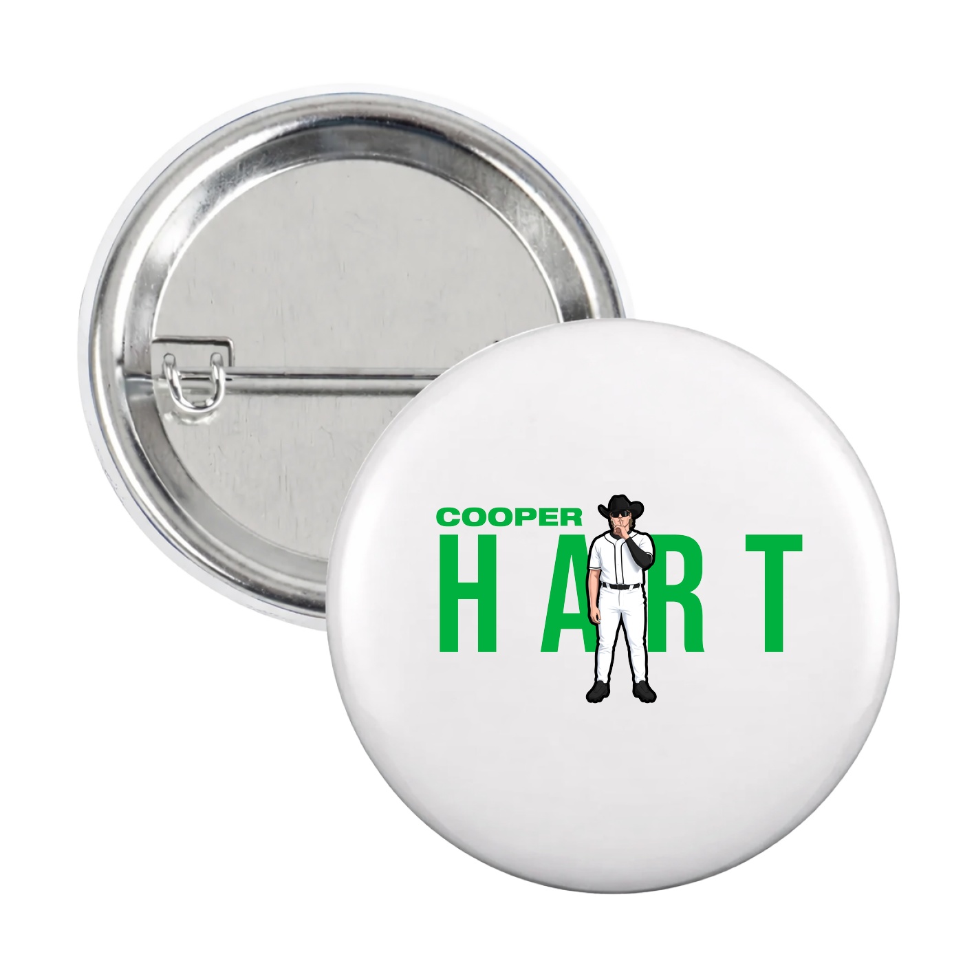 Game Day Button — Player Name in White