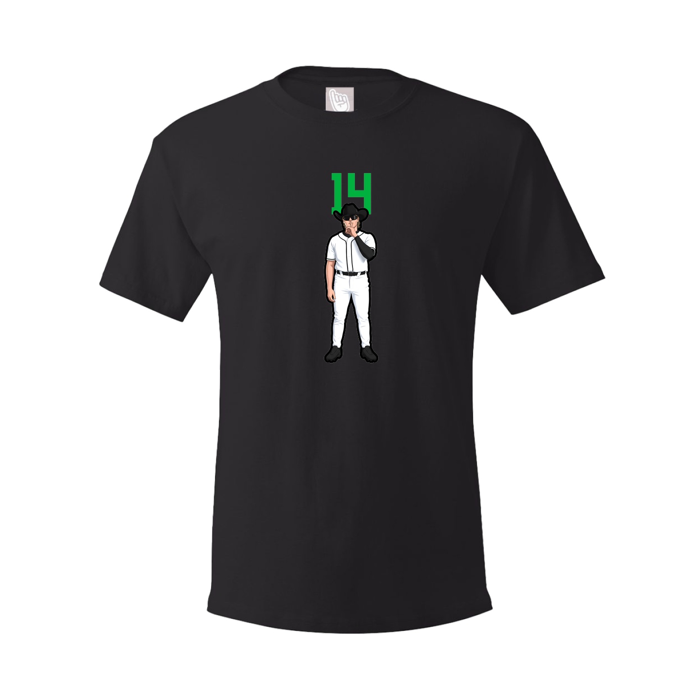 Youth Tee — Number Top in Black