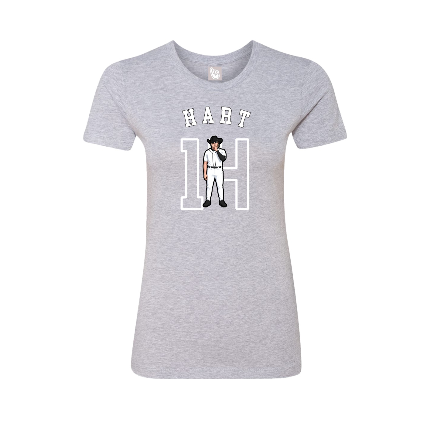 Fitted Women's Tee — Shirsey Arch in Grey