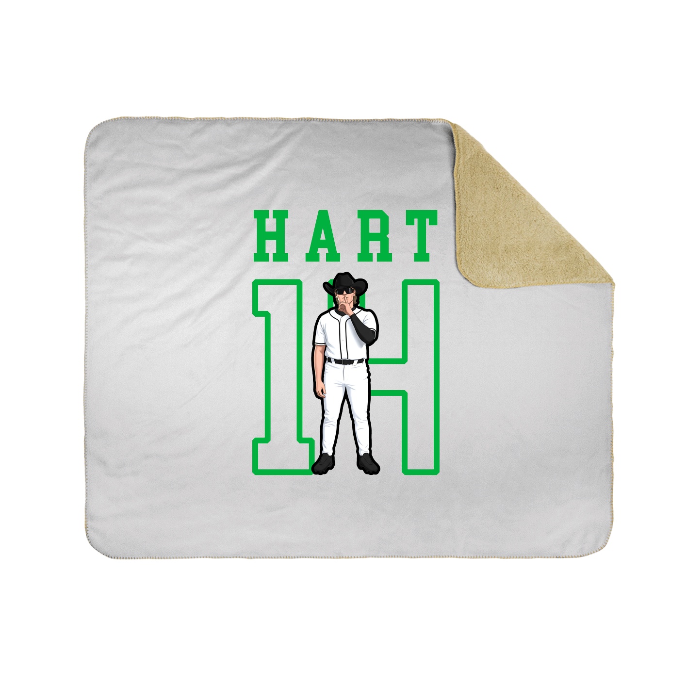 Throw Blanket — Shirsey in White