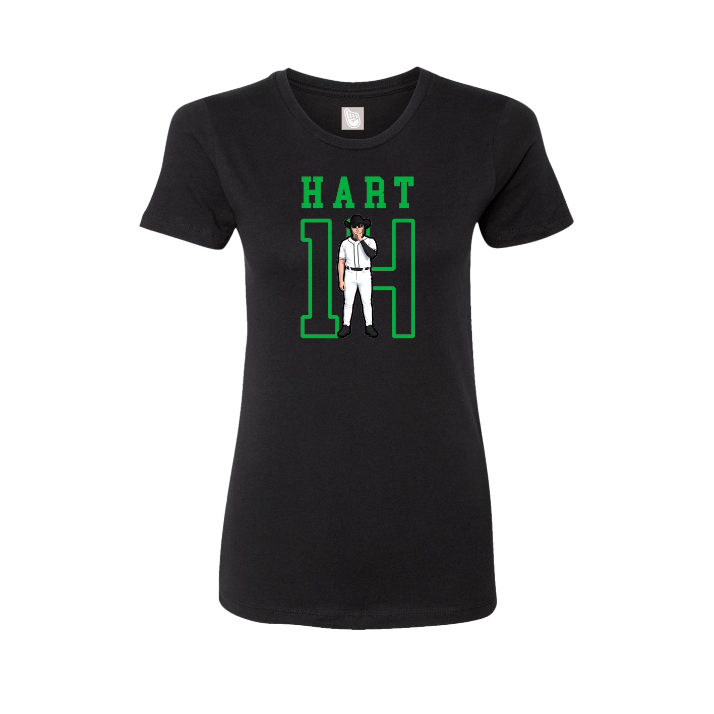 Fitted Women's Tee — Shirsey in Black