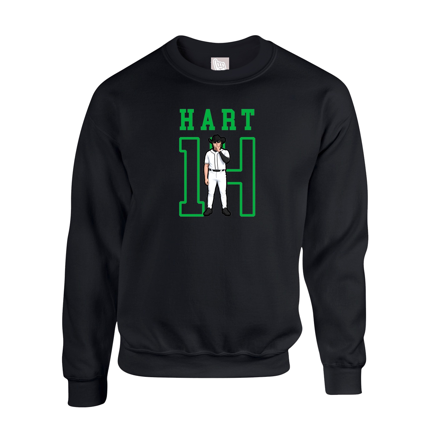 Fleece Crew — Shirsey in Black
