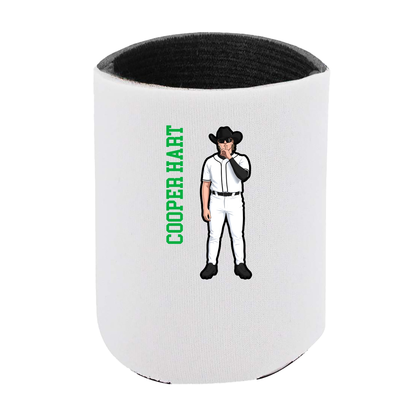 Can Holder — Name Vertical in White