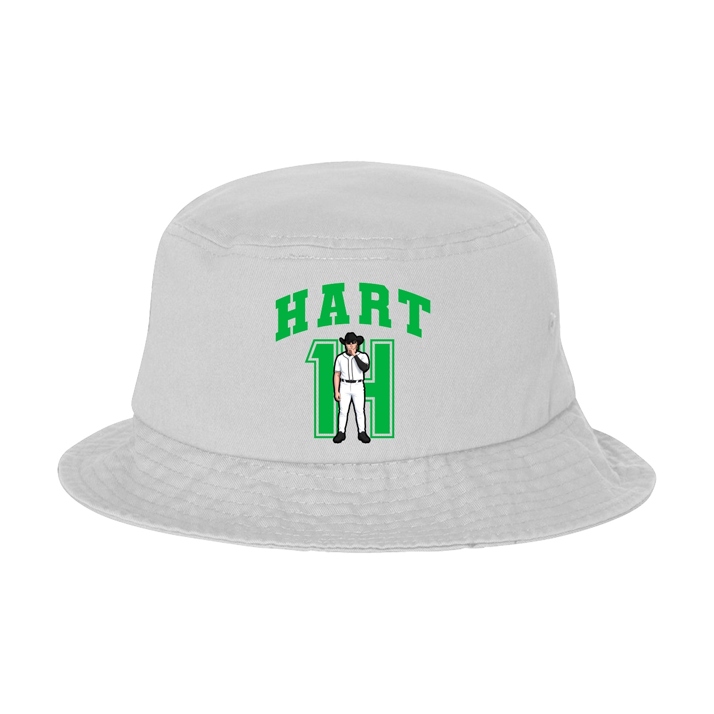 Bucket Cap — Number in White