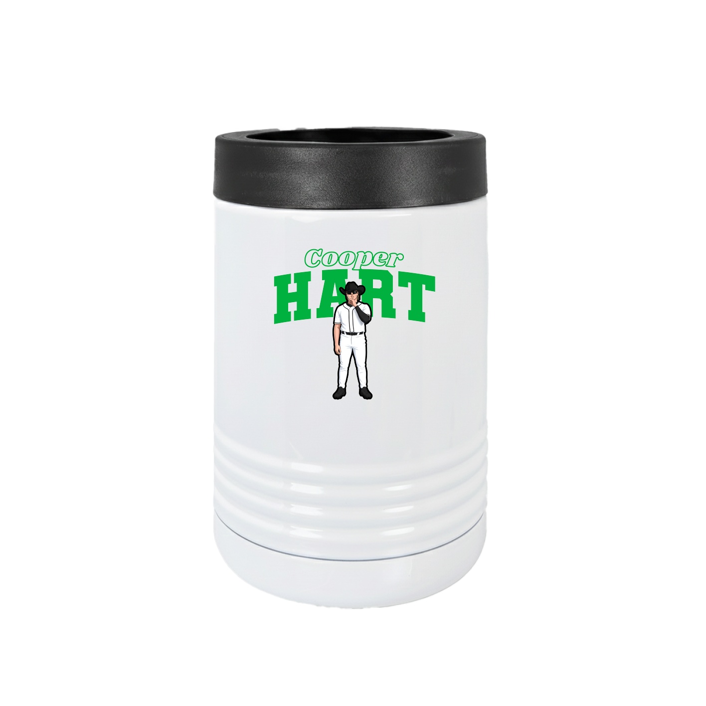 Beverage Holder — Name Arch in White