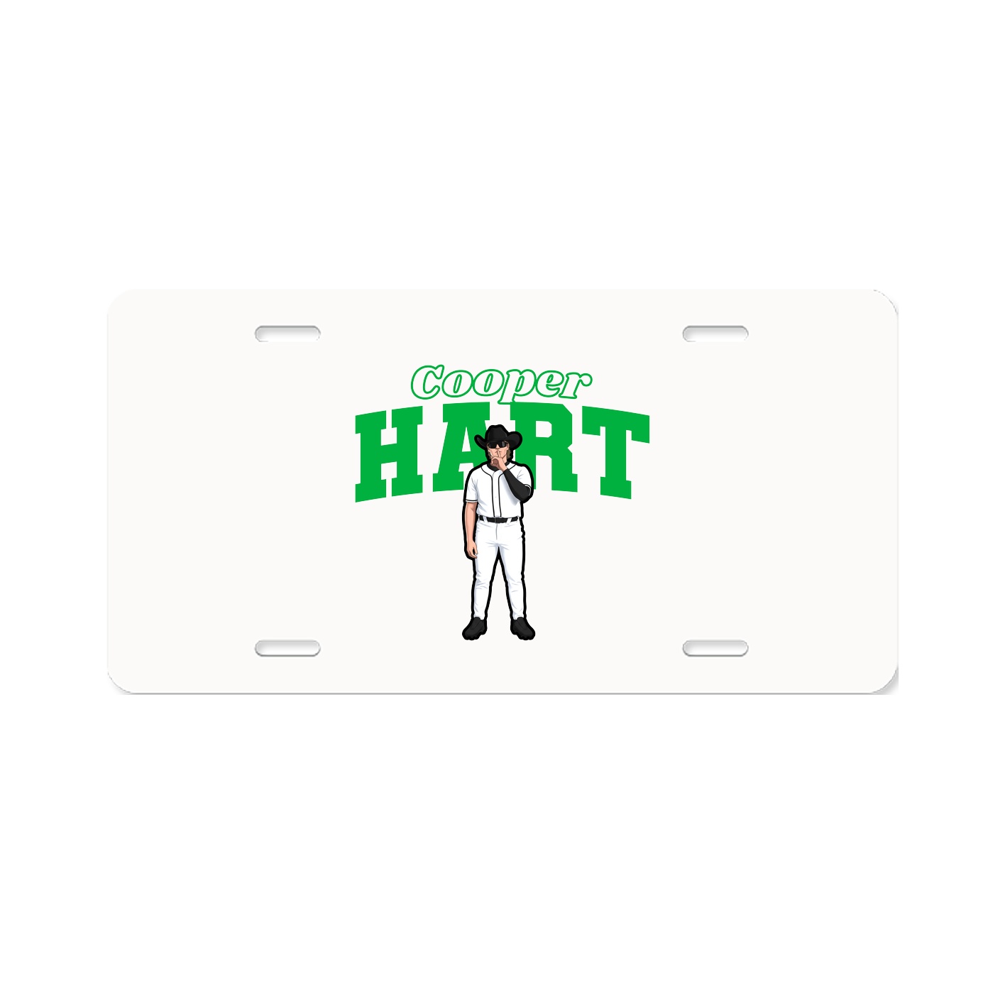 License Plate — Name Arch in Classic