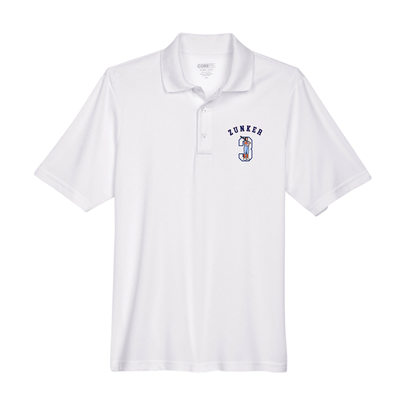 Performance Polo — Shirsey Arch in White