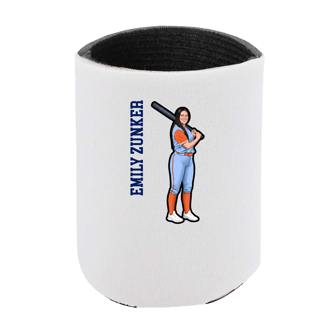 Can Holder — Name Vertical in White