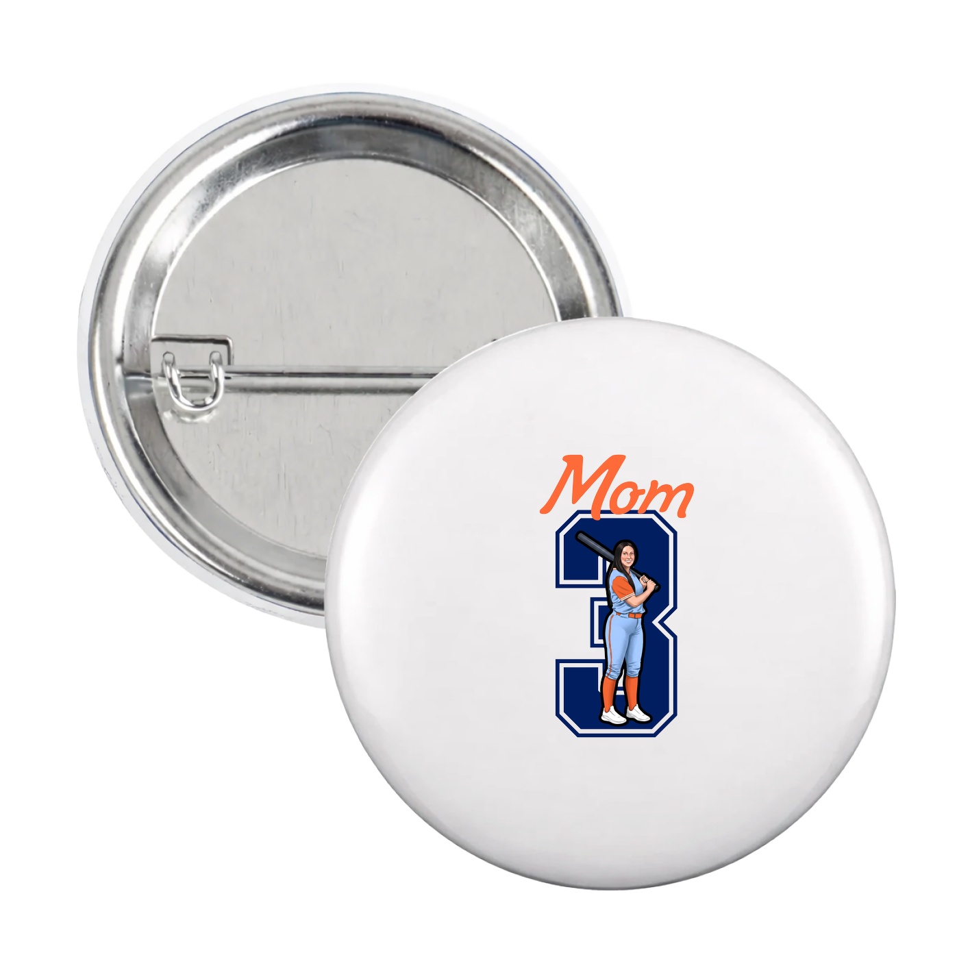 Game Day Button — Mothers Day Shirsey in White