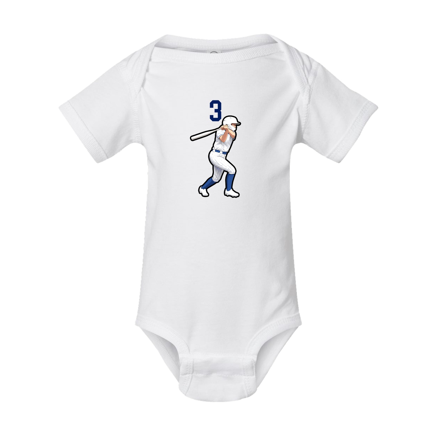 Baby Onesie — Number Top in White