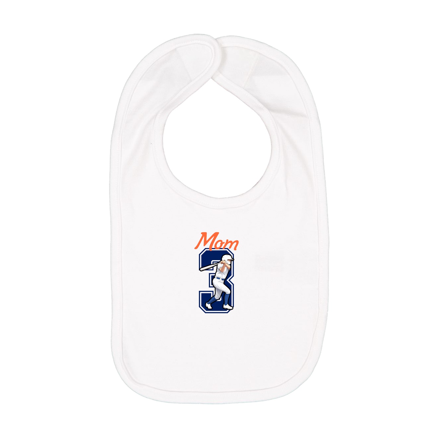Infant Bib — Mothers Day Shirsey in White