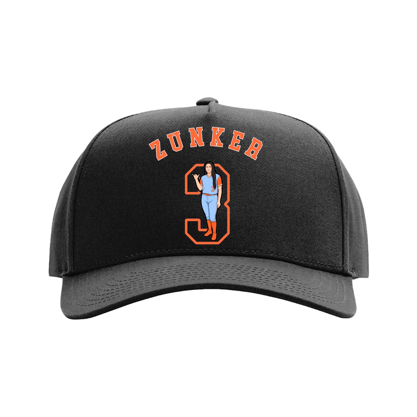 Full Fabric Five-Panel Champ Cap