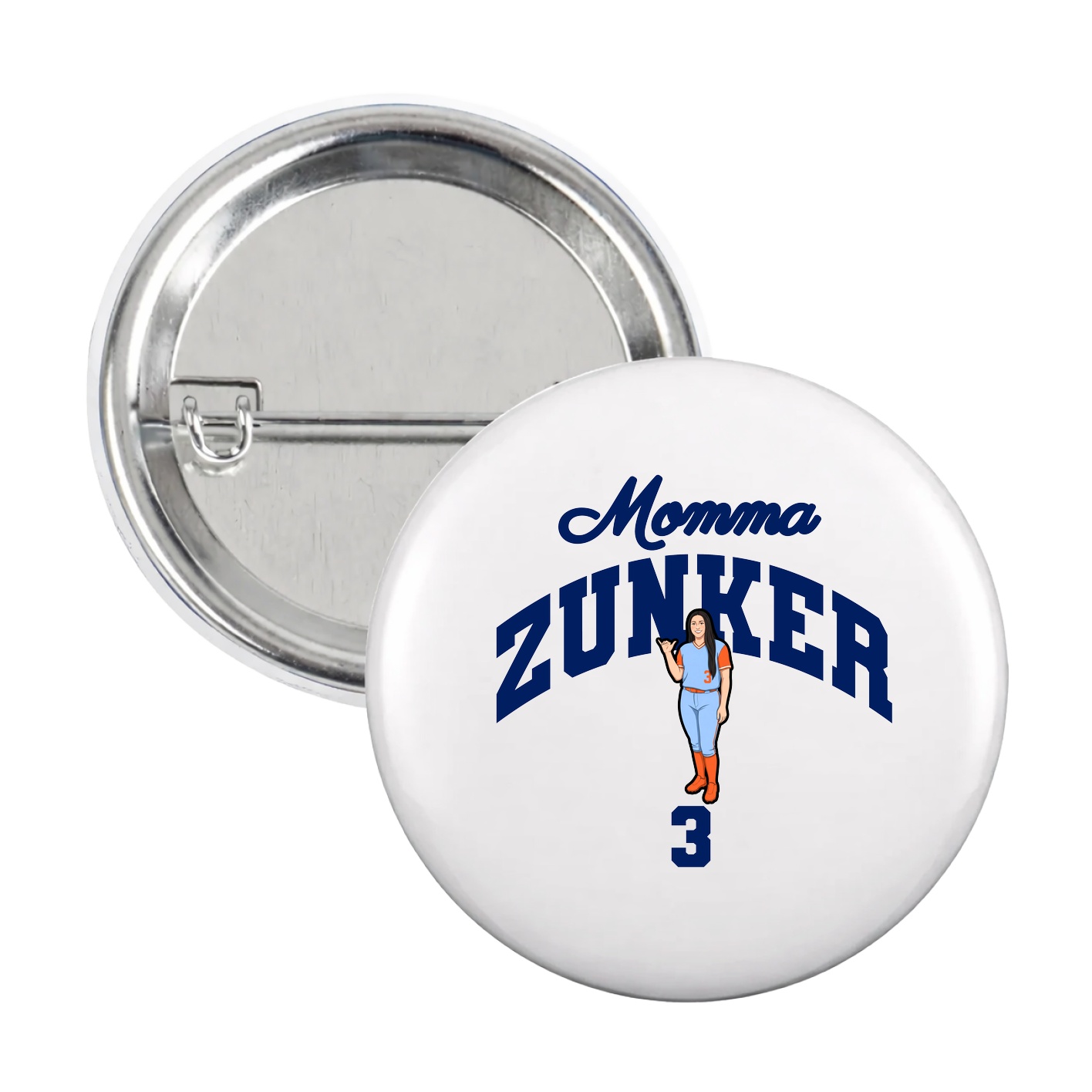 Game Day Button — Mothers Day Arch in White
