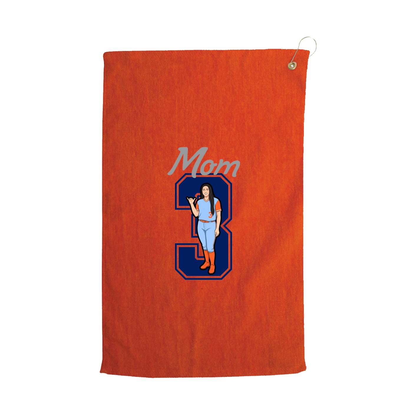 Golf Towel — Mothers Day Shirsey in Orange