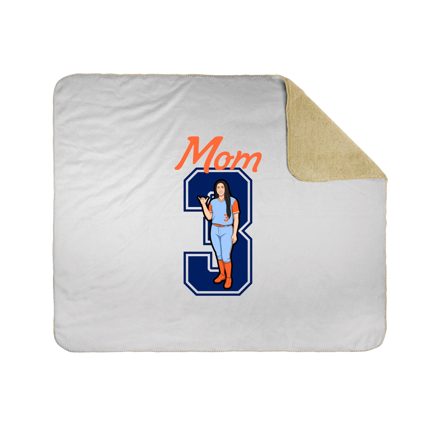 Throw Blanket — Mothers Day Shirsey in White