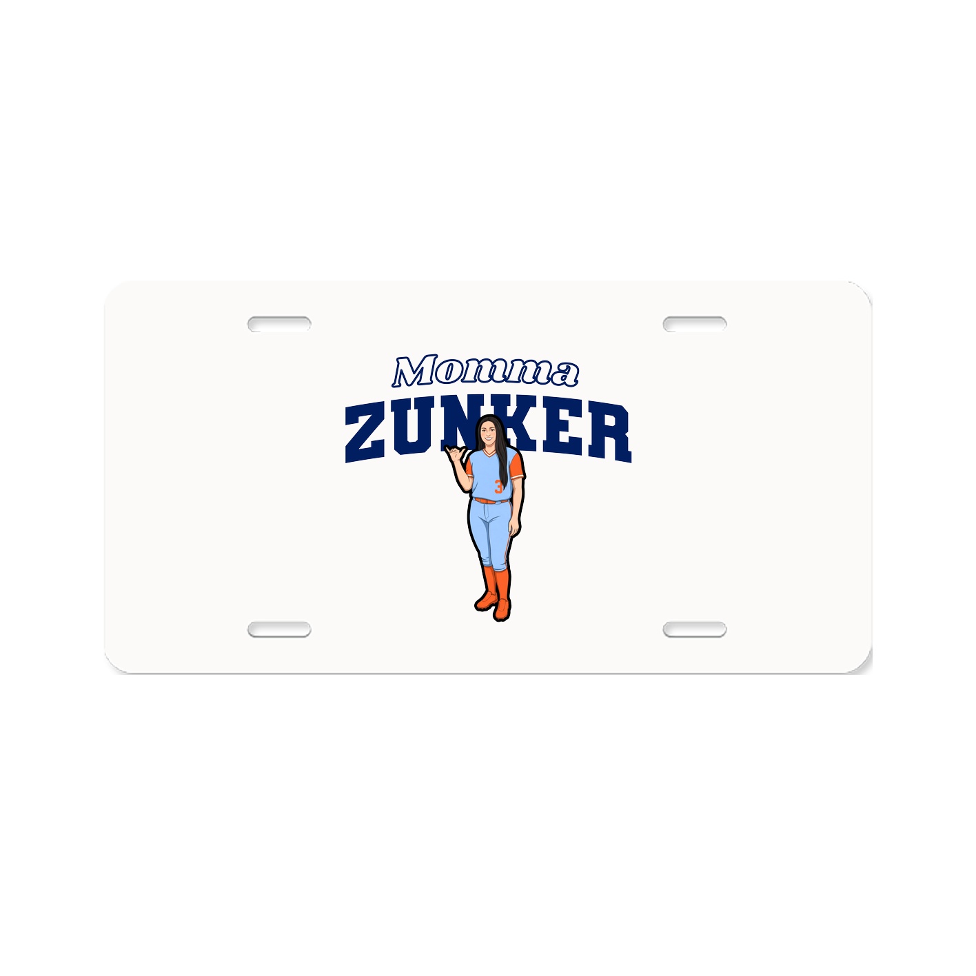 License Plate — Mothers Day Block in Classic