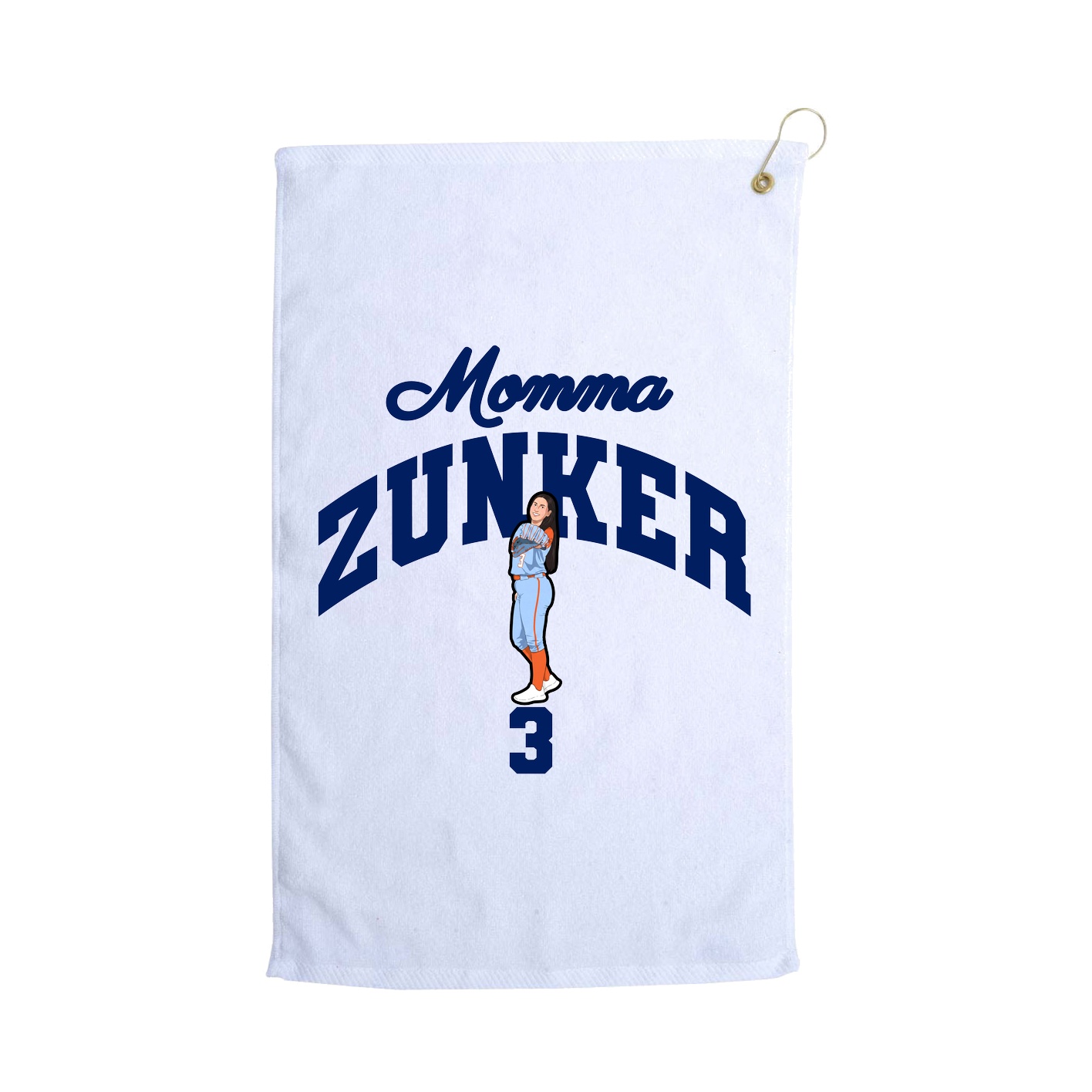 Golf Towel — Mothers Day Arch in White