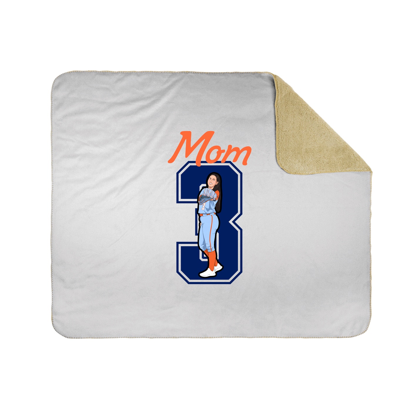 Throw Blanket — Mothers Day Shirsey in White