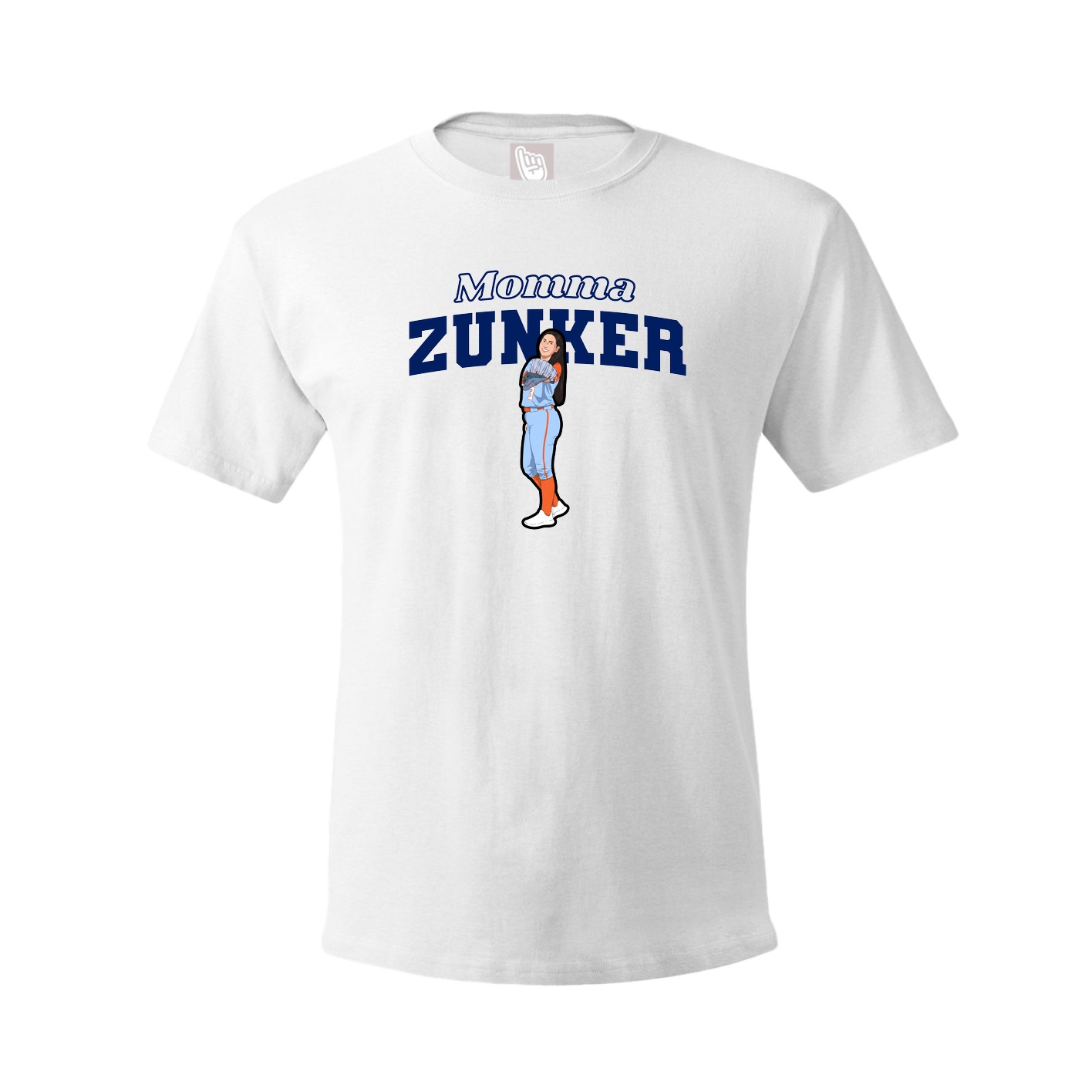 Youth Tee — Mothers Day Block in White