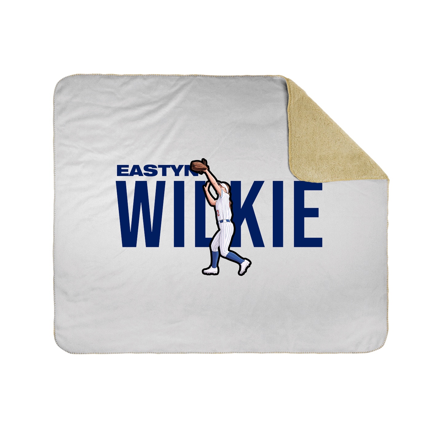 Throw Blanket — Player Name in White