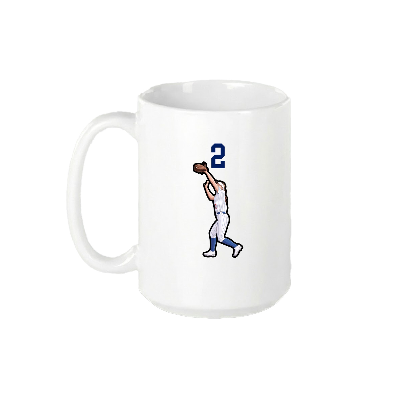 15oz Coffee Mug — Number Top in White