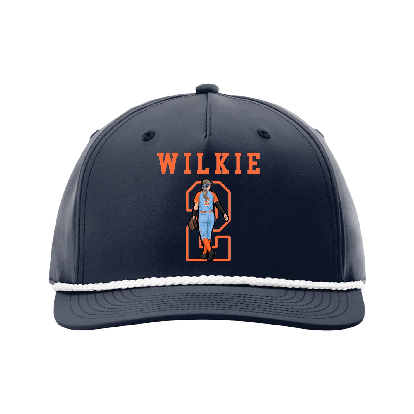 Five-Panel Classic Rope Cap — Shirsey in Navy