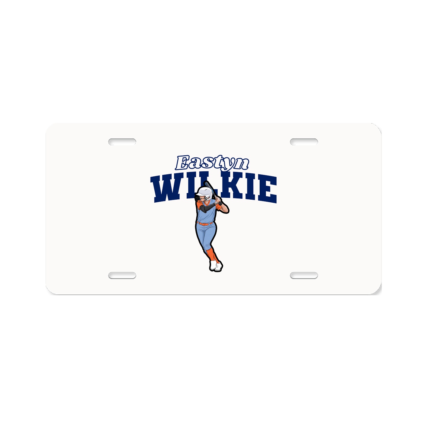 License Plate — Name Arch in Classic