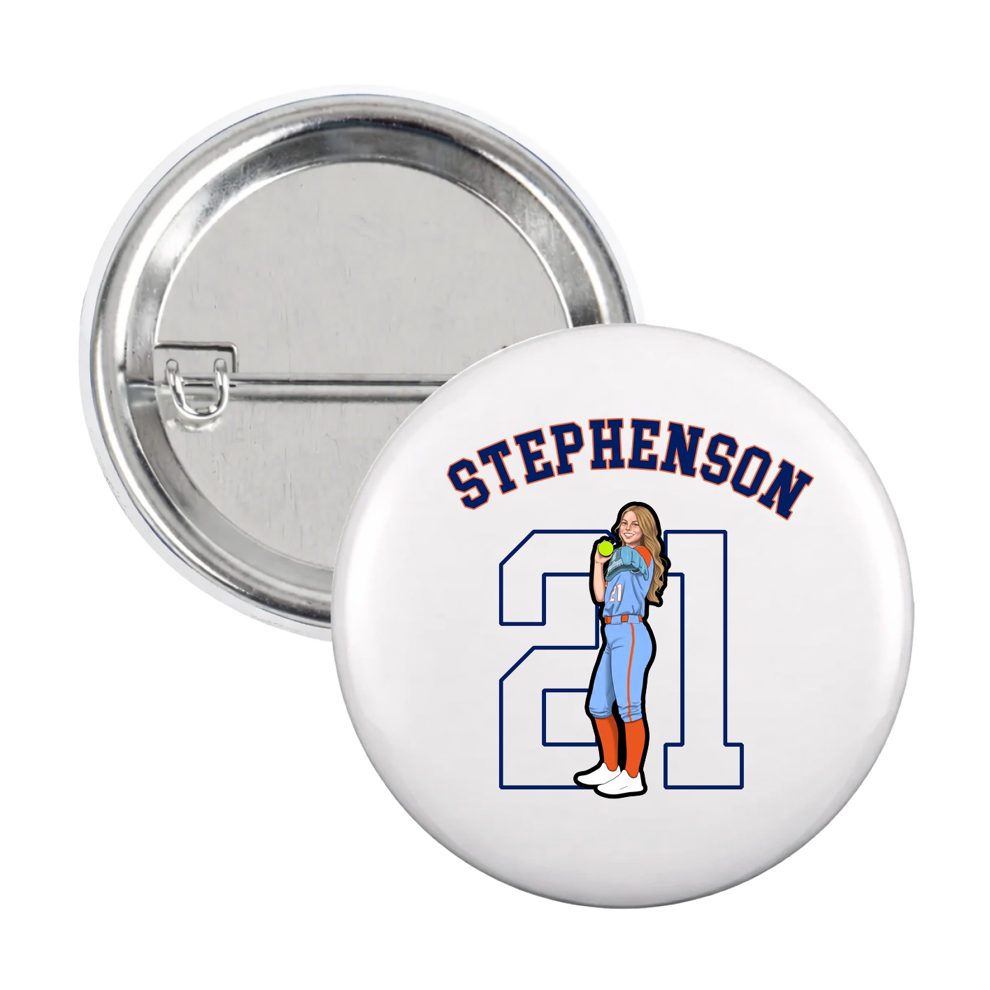 Game Day Button — Shirsey Arch in White
